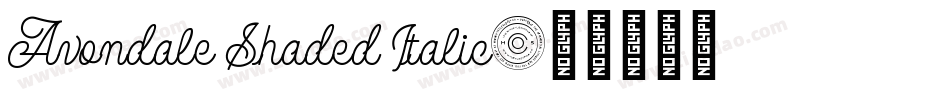 Avondale Shaded Italic字体转换
